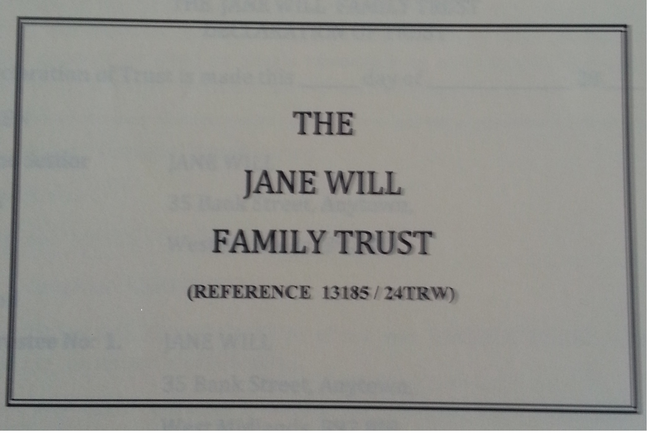  image of family Trust